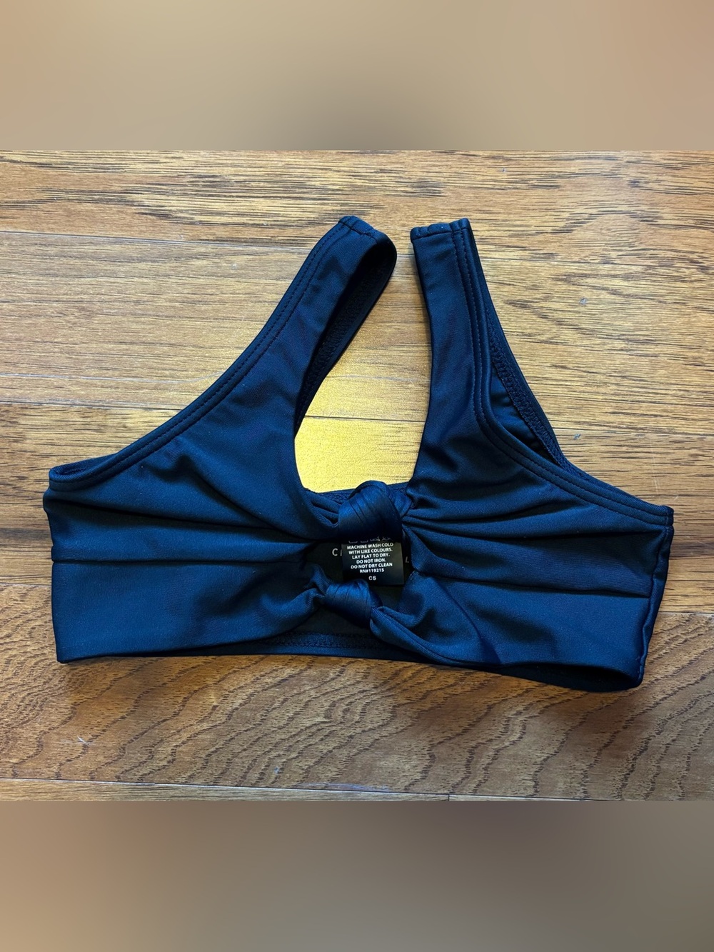 California Kisses girls Black Knot-Front dance Top